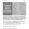 Utiliser les recensements