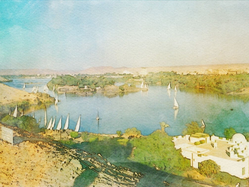 Assouan en aquarelle